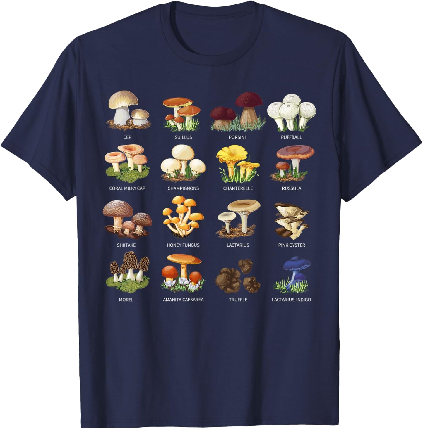 Funny Mushroom Mycology Fungi Foraging Mushroom Whisperer T-Shirt - T-Shirt | Navy