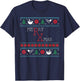 Merry Xmas Pharmacist Ugly Christmas Sweater Pharmacy Tech T-Shirt - T-Shirt | Navy