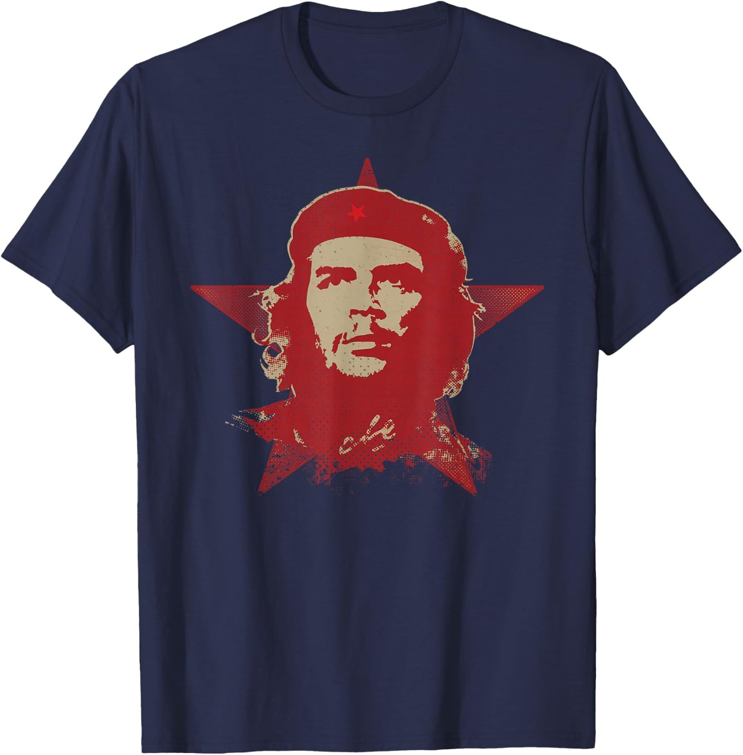 Che Guevara Shirt Star Cuba Graphic Revolution Cuban Rebel T-Shirt - T-Shirt | Navy