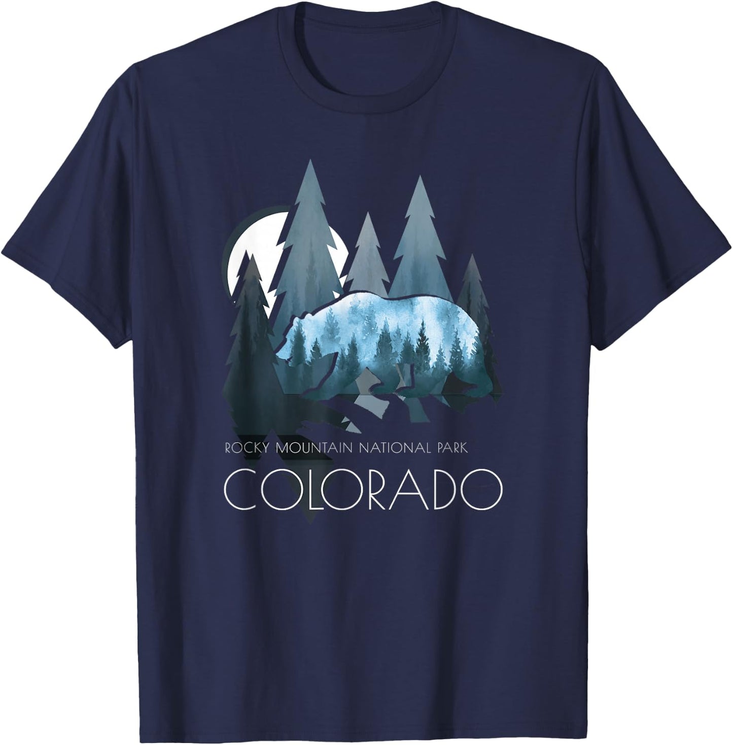 Colorado - Rocky Mountain National Park - Colorado T-Shirt - T-Shirt | Navy