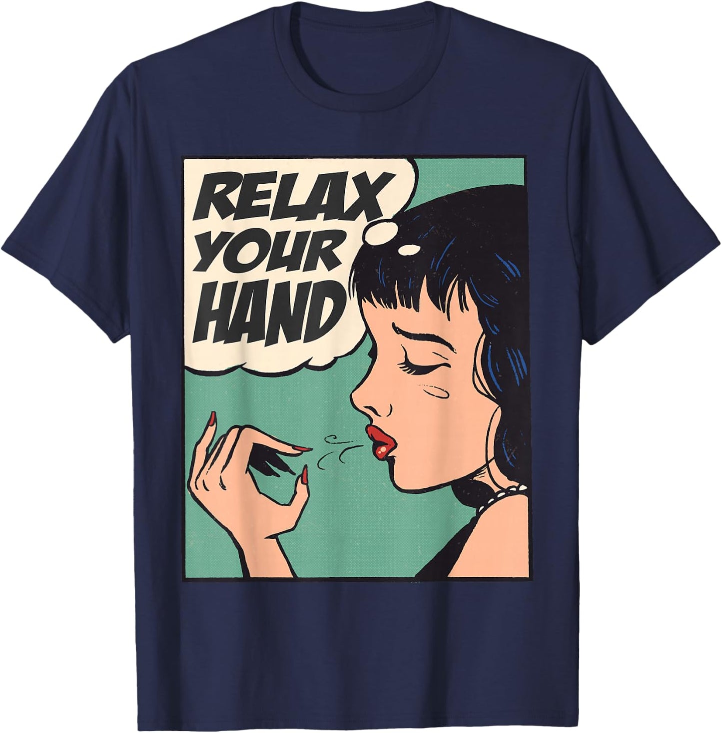 Relax your Hand Nail Tech T-Shirt - T-Shirt | Navy