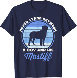 Boys English Mastiff For Kids Boy Mastiffs Dog Lover Funny T-Shirt - T-Shirt | Navy