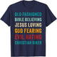 Christian Motorcycle Men's Cool Funny Vintage Faith Graphic T-Shirt - T-Shirt | Navy