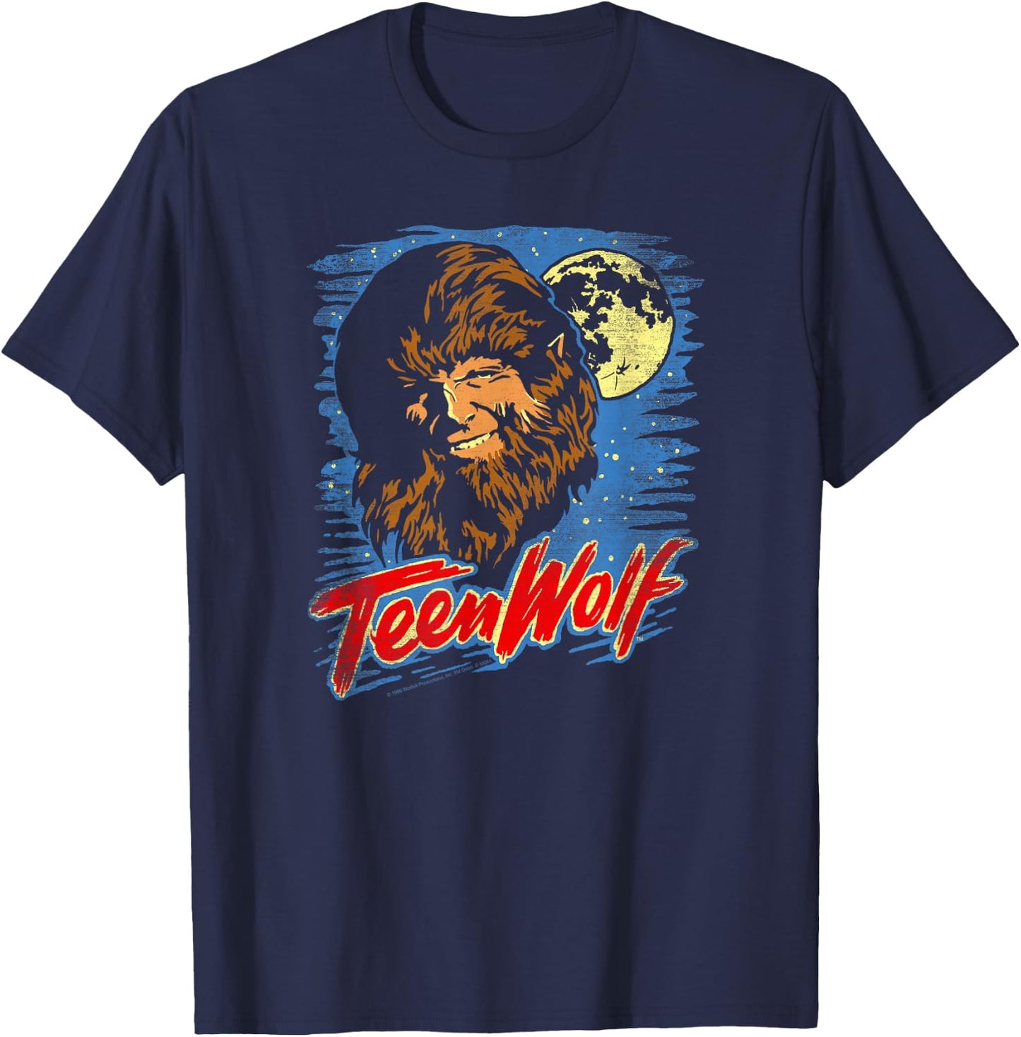 Teen Wolf Moon Wolf T-Shirt - T-Shirt | Navy