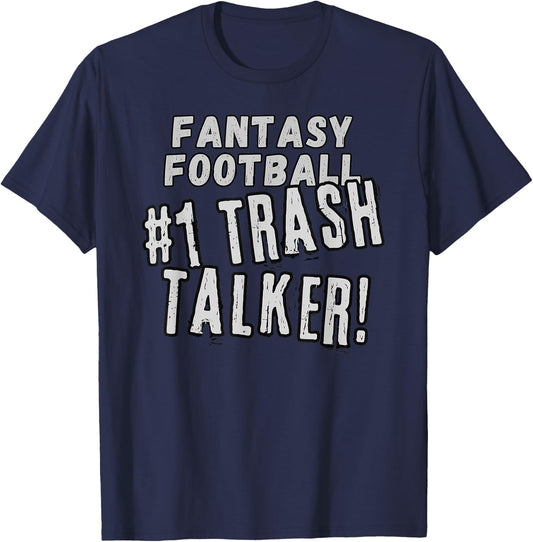 Fantasy Football Trash Talk, League Guru T-Shirt - T-Shirt | Navy