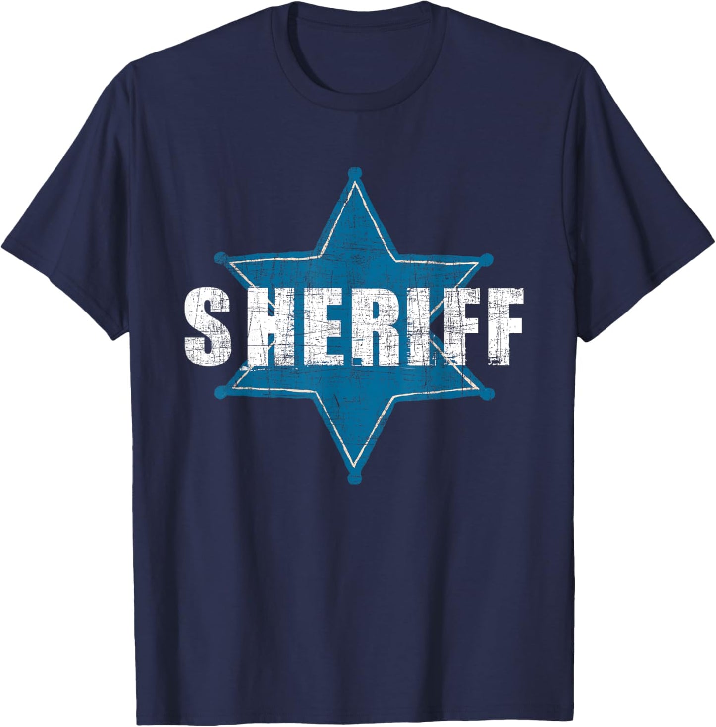 Sheriff - Law Enforcement Personnel Police Blue Line Support T-Shirt - T-Shirt | Navy