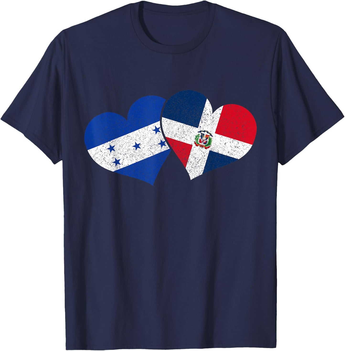 Honduras Dominican Republic Honduran Flag Pride Heritage T-Shirt - T-Shirt | Navy