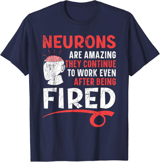 Brain Science Neurology Neuroscience Neuroscientist T-Shirt - T-Shirt | Navy