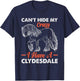 Clydesdale Owner Clydesdale Girl Horse Toys Clydesdale Lover T-Shirt - T-Shirt | Navy