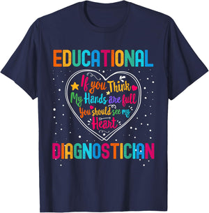 Educational Diagnostician Appreciation Week Back to School T-Shirt - T-Shirt | Navy