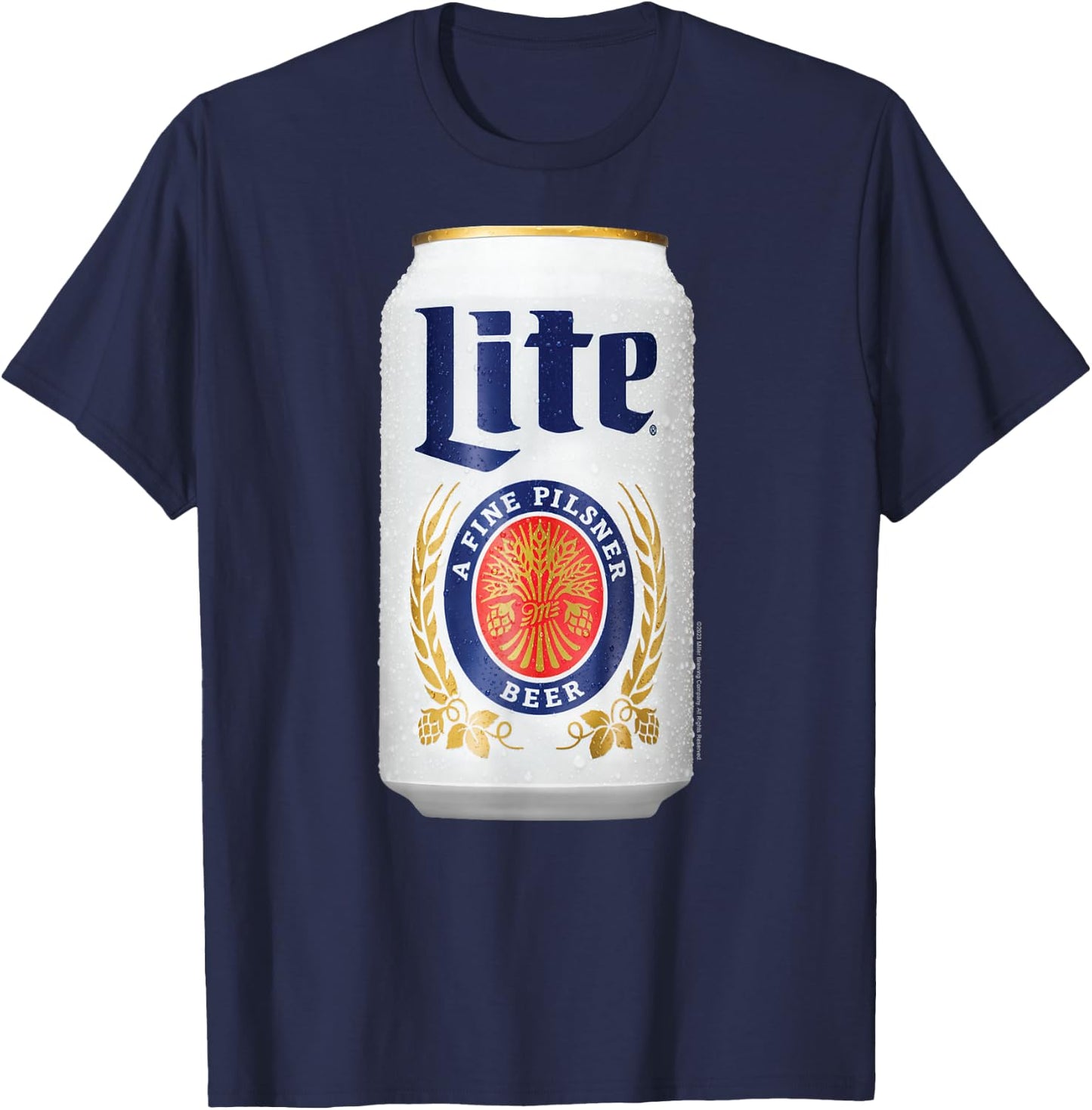 Miller Lite - Can T-Shirt - T-Shirt | Navy