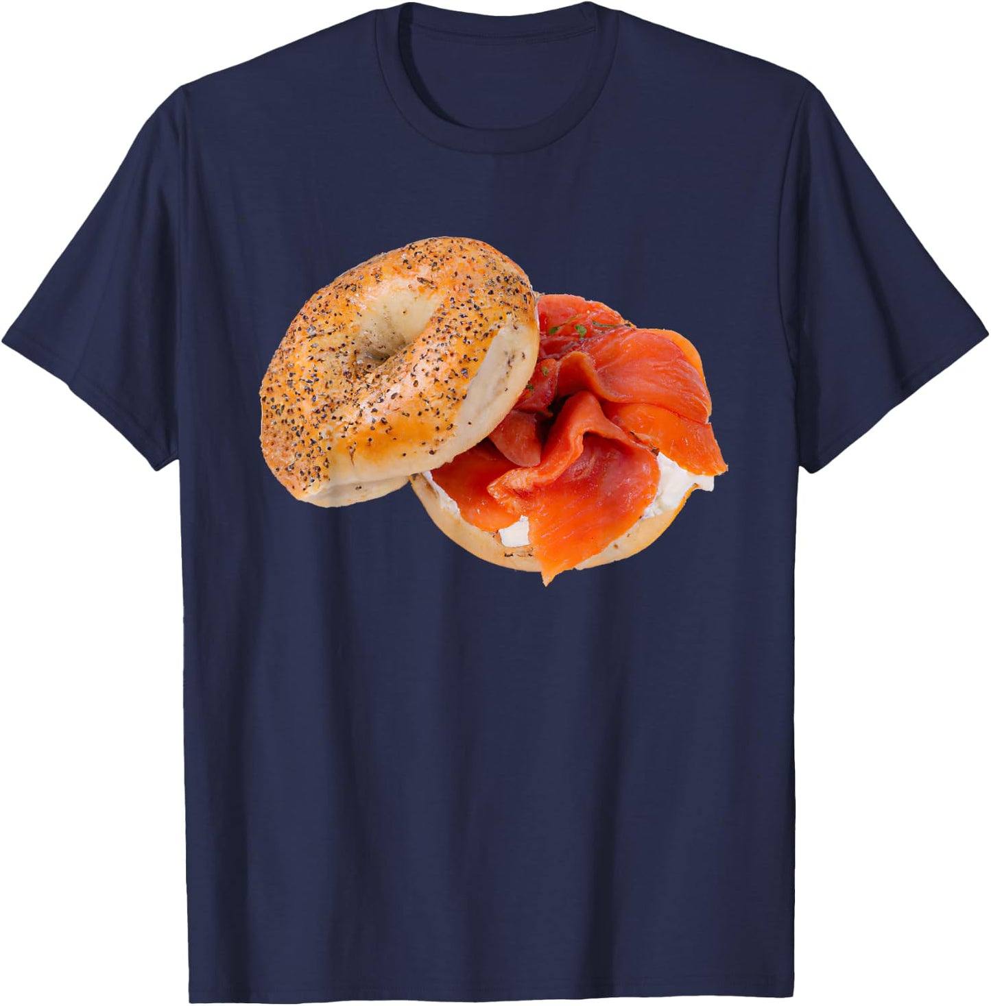 Lox Bagel Sandwich T-Shirt - T-Shirt | Navy