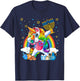 Happy Hanukkah Dabbing Unicorn Girls Chanukah Jewish T-Shirt - T-Shirt | Navy