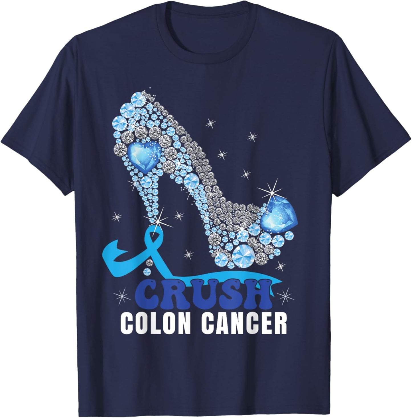 Colon Cancer Awareness Women T-Shirt - T-Shirt | Navy
