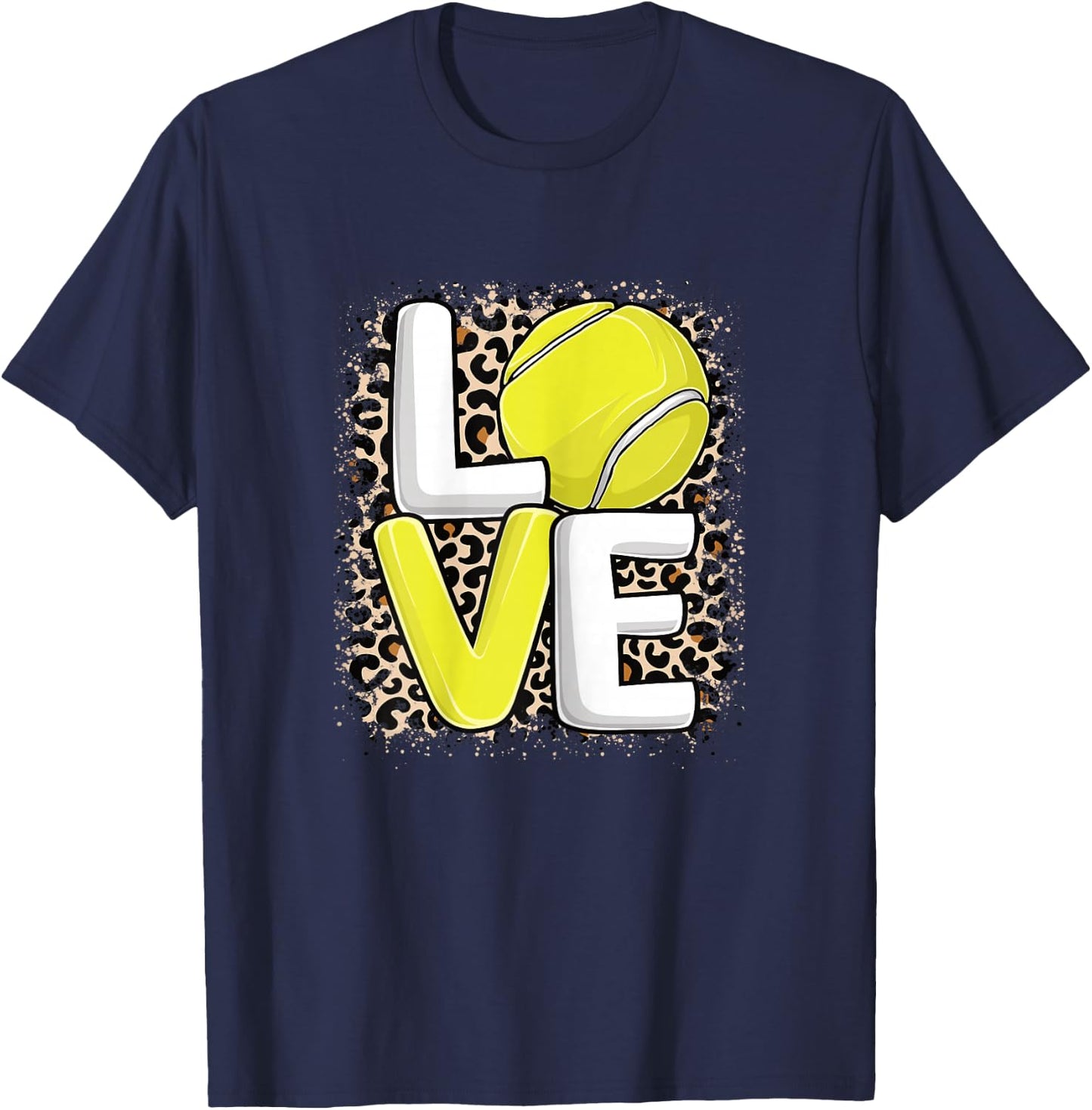 Love Tennis Player Women Girls T-Shirt - T-Shirt | Navy