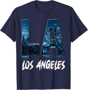 Men, Woman, Teenager L.A. Love Design Los Angeles City California T-Shirt - T-Shirt | Navy