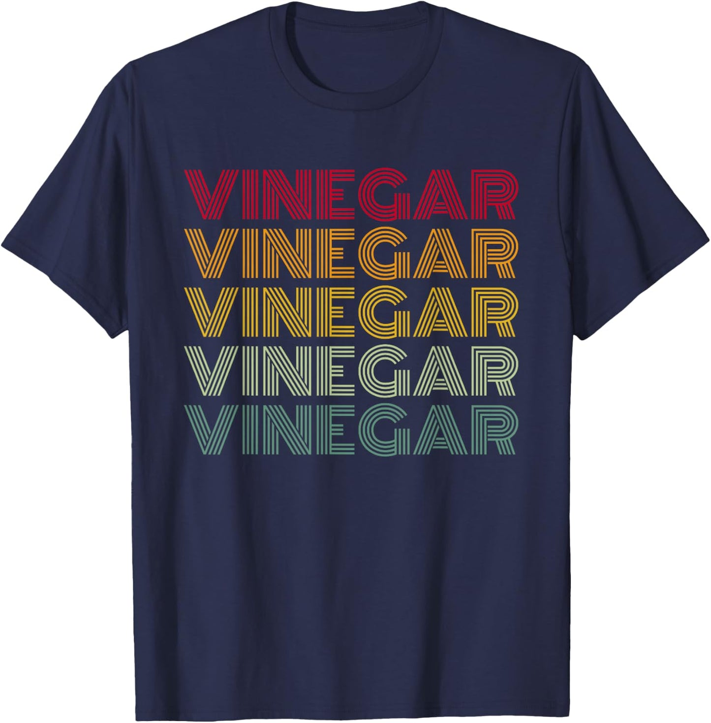 Vinegar Retro Style Balsamic Apple Cider Vinegar Lover T-Shirt - T-Shirt | Navy