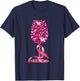 Pink Ribbon Wine Glass Breast Cancer Awareness Wine Lovers T-Shirt - T-Shirt | Navy