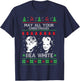 May All Your Christmases Bea White Funny Holiday Festive T-Shirt - T-Shirt | Navy