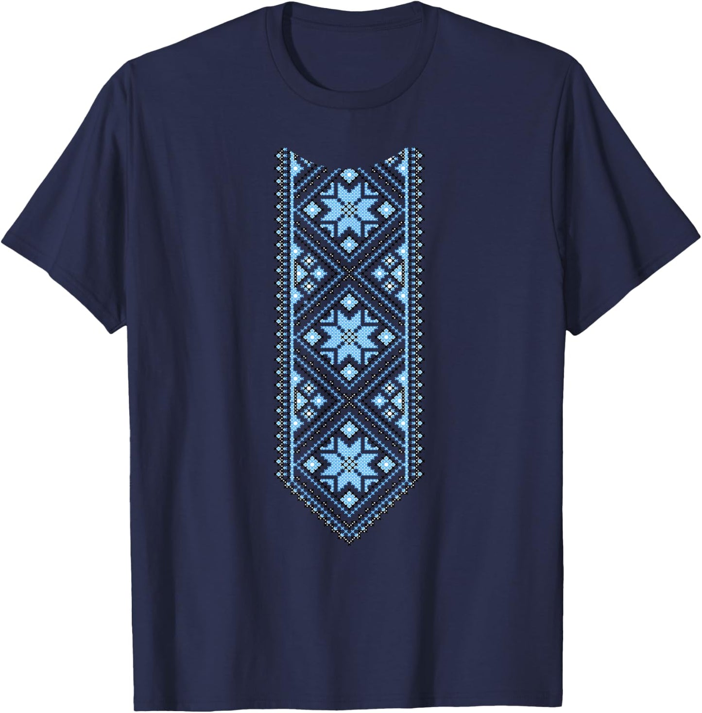 Ukrainian Vyshyvanka Proud Ukrainian It's in My DNA T-Shirt - T-Shirt | Navy