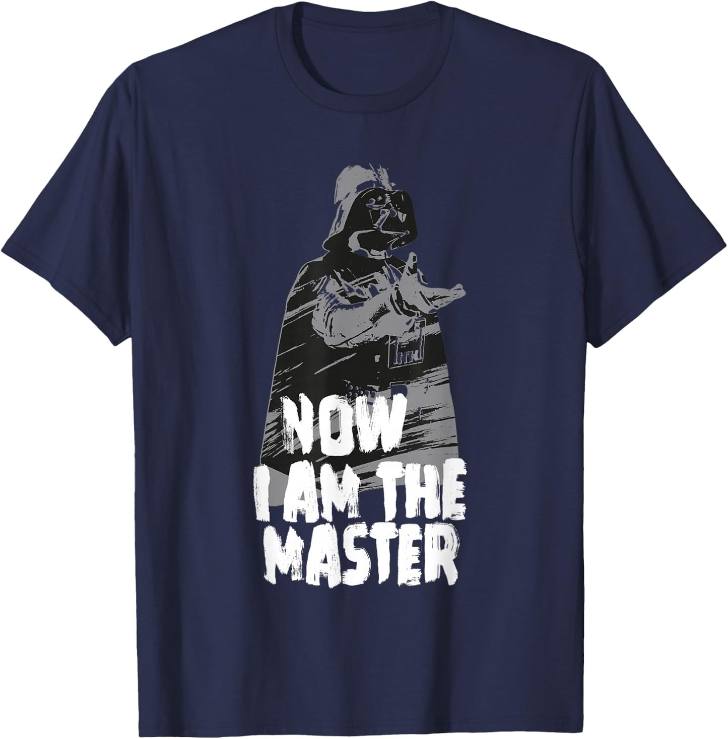 Star Wars Classic Vintage Darth Vader Now I Am The Master T-Shirt - T-Shirt | Navy