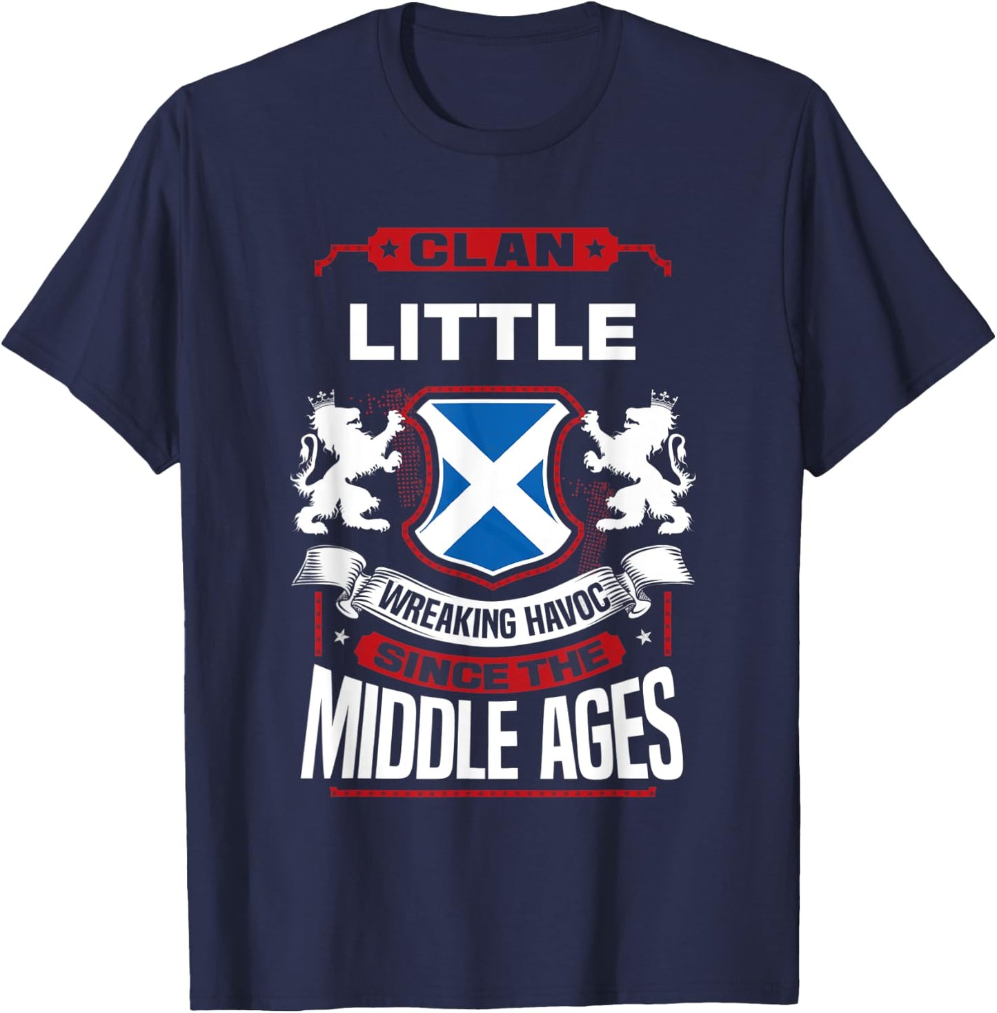 Clan Little Scottish Surname Family Reunion Scotland T-Shirt - T-Shirt | Navy