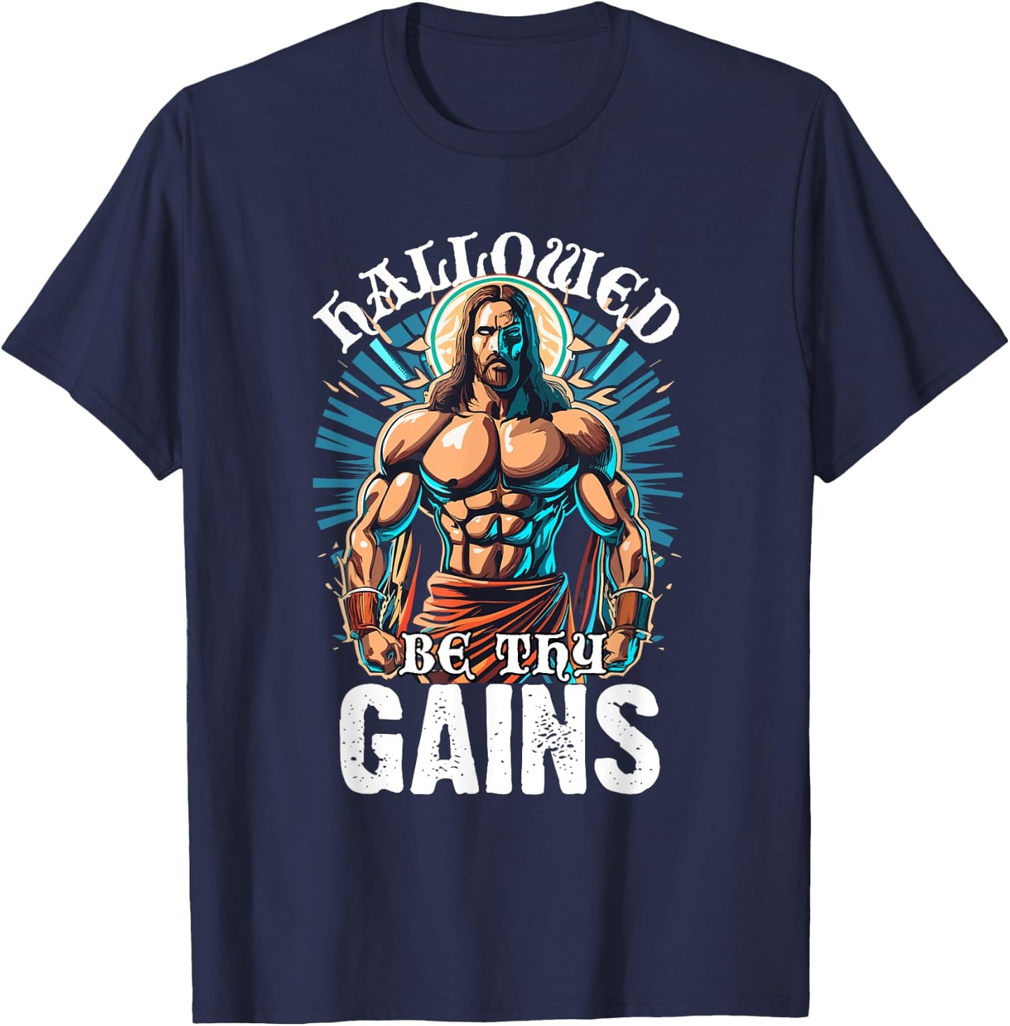Hallowed Be Thy Gains T-Shirt - T-Shirt | Navy