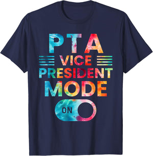 PTA Vice President Mode On School Parent Volunteer Kindness T-Shirt - T-Shirt | Navy