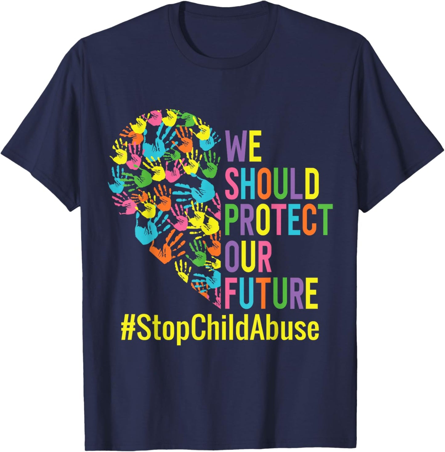 Child abuse awareness Child abuse prevention T-Shirt - T-Shirt | Navy