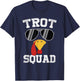 Running Turkey Sunglasses Trot Squad Thanksgiving T-Shirt - T-Shirt | Navy