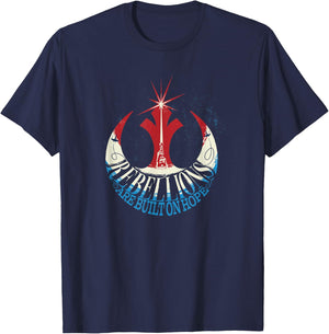 Star Wars Rebellions Are Built On Hope Rebels Americana T-Shirt - T-Shirt | Navy