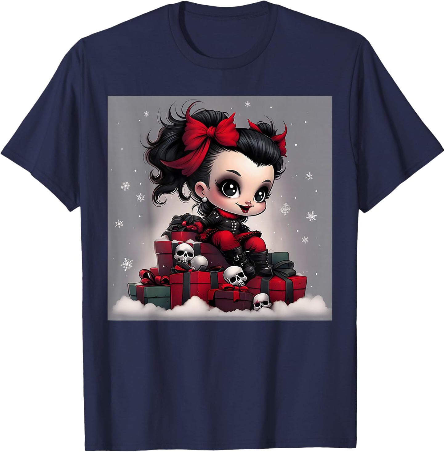 A Twist of Gothmas: Celebrating with Baby's Style T-Shirt - T-Shirt | Navy