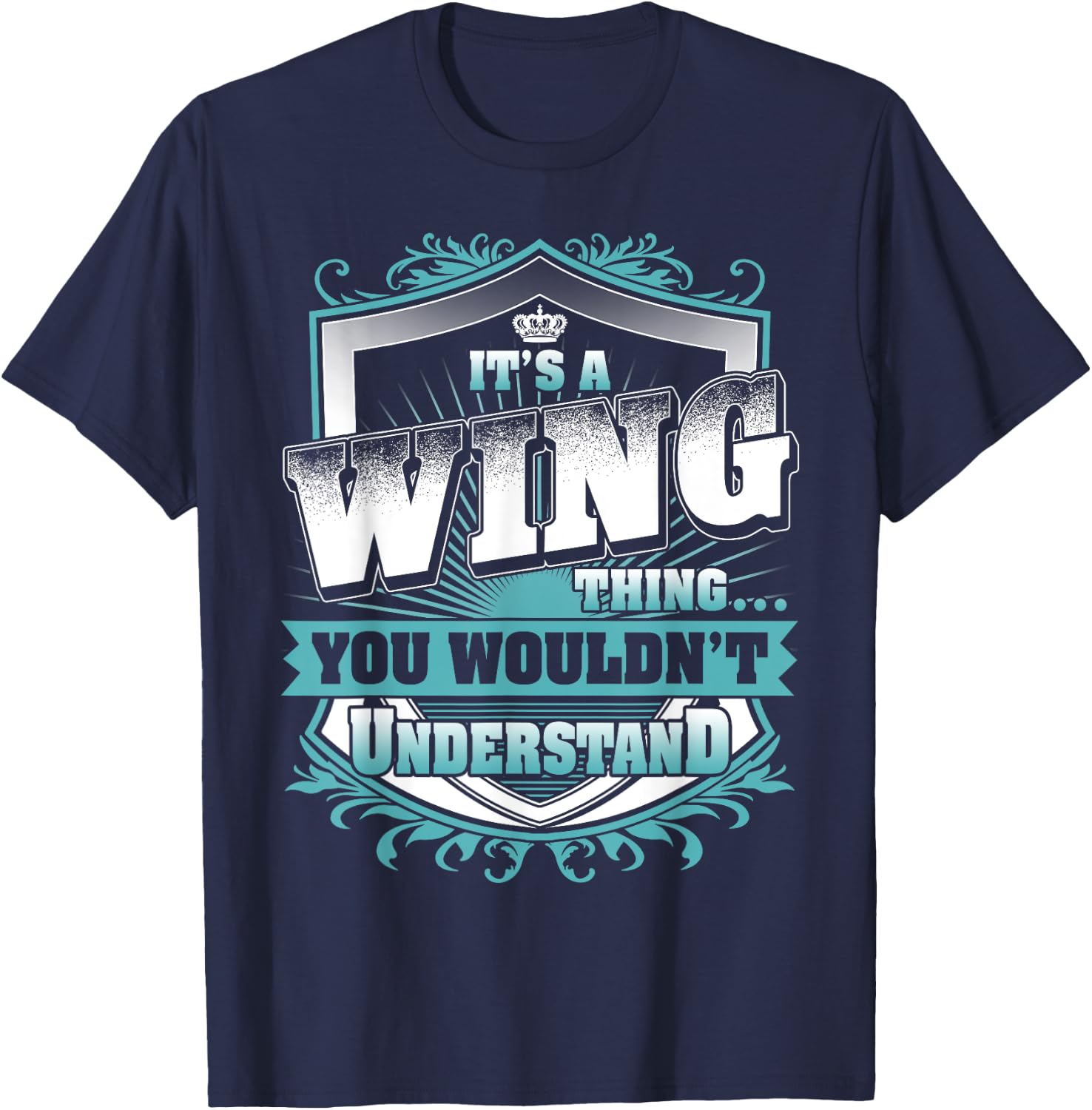 It's A WING Thing You Wouldn't Understand Name Vintage T-Shirt - T-Shirt | Navy
