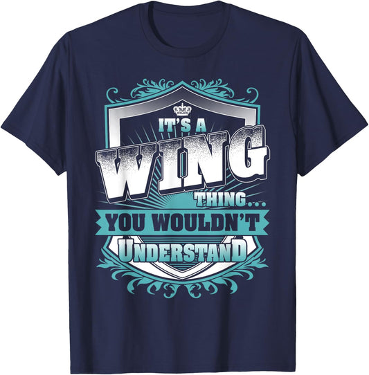 It's A WING Thing You Wouldn't Understand Name Vintage T-Shirt - T-Shirt | Navy