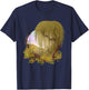 Hill Landscape with Tree Weeping Willow T-Shirt - T-Shirt | Navy