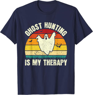 Funny Ghost Hunting Scary Halloween Ghost Hunter T-Shirt - T-Shirt | Navy