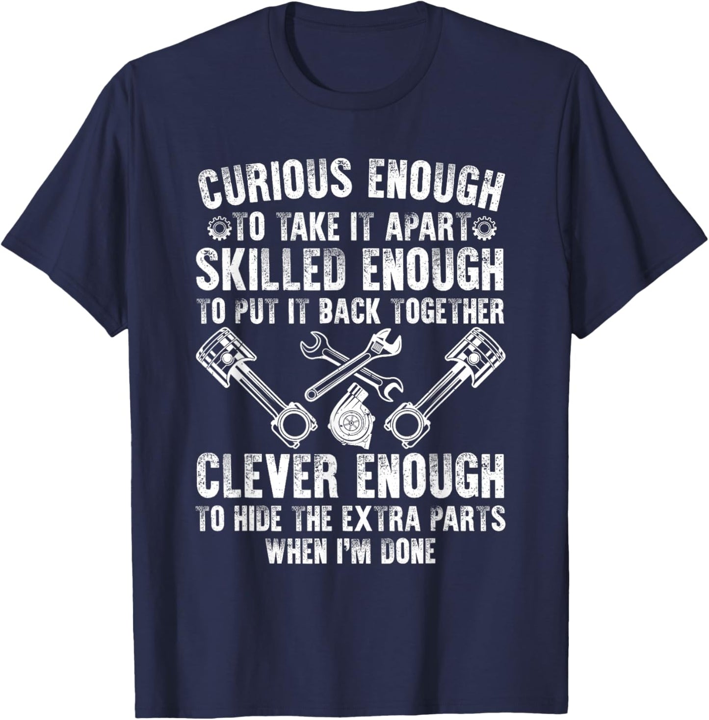 Cute Mechanic Boys Motorcycle Auto Mechanic Garage T-Shirt - T-Shirt | Navy