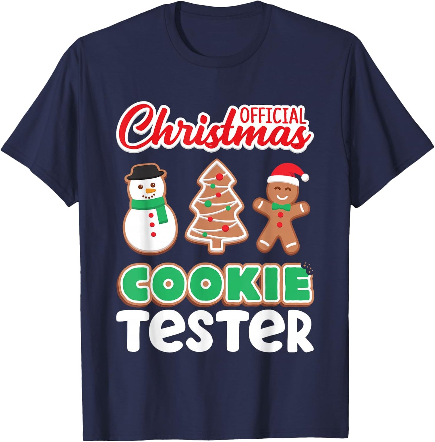 Official Christmas Cookie Tester Taster Baking Crew Toddler T-Shirt - T-Shirt | Navy