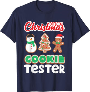 Official Christmas Cookie Tester Taster Baking Crew Toddler T-Shirt - T-Shirt | Navy