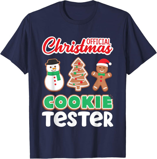 Official Christmas Cookie Tester Taster Baking Crew Toddler T-Shirt - T-Shirt | Navy