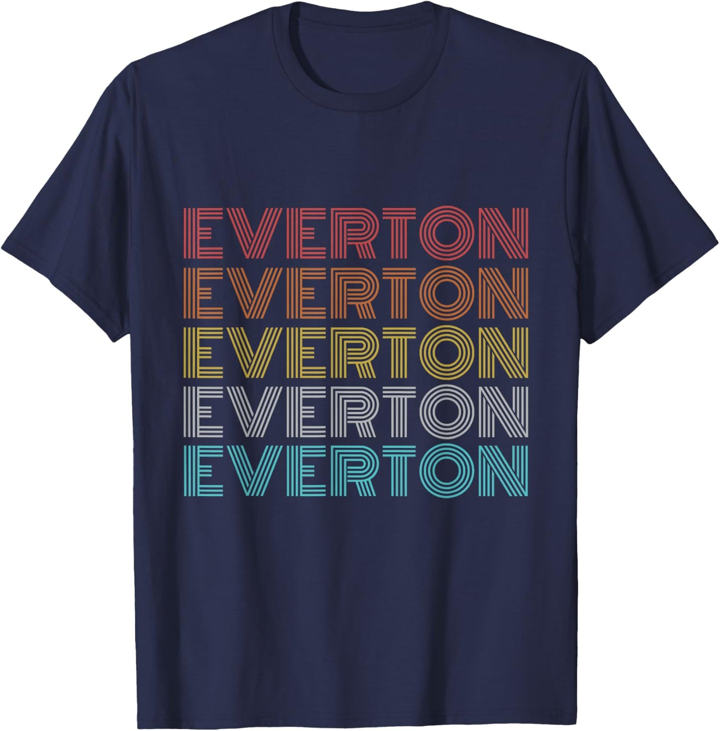 Retro Vintage Everton T-Shirt - T-Shirt | Navy