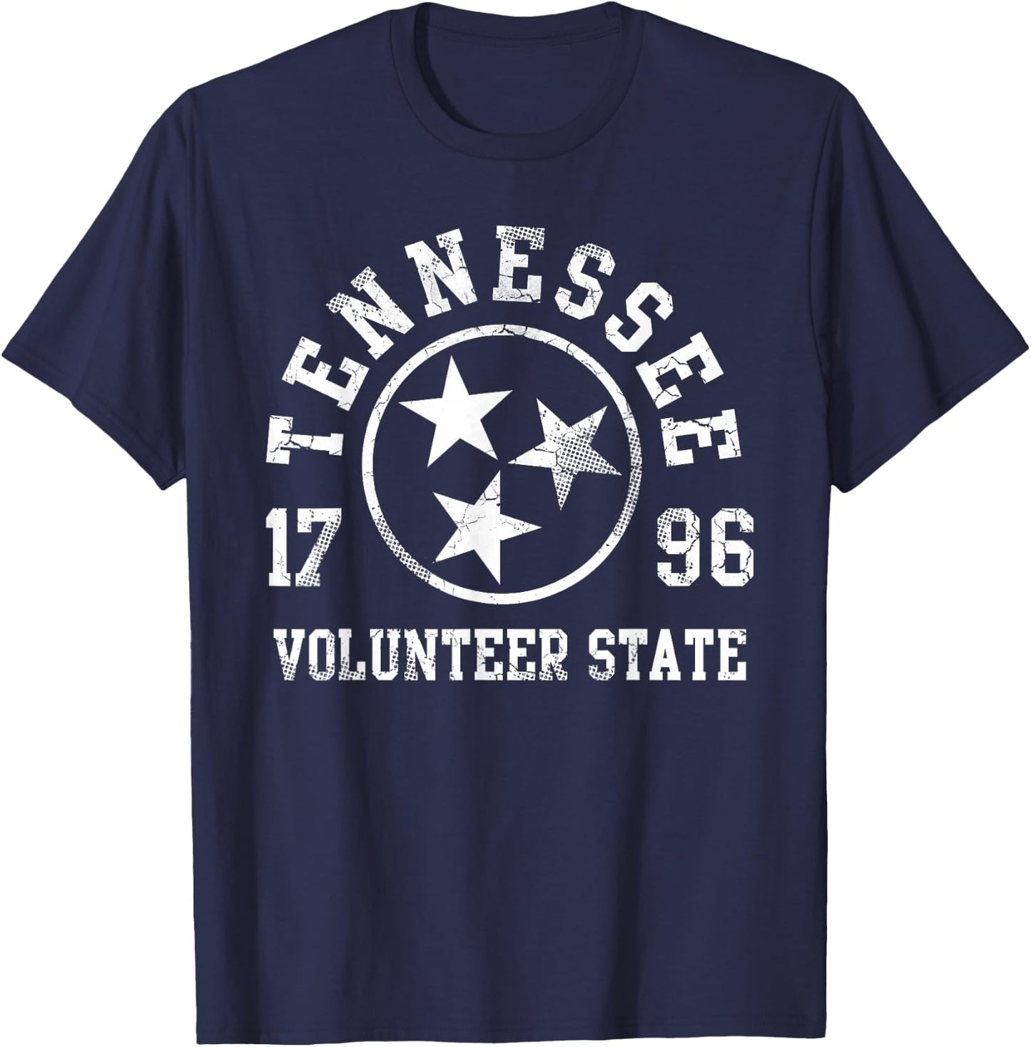 Tennessee Volunteer State Home Family Vintage Fade Orange T-Shirt - T-Shirt | Navy