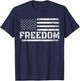Freedom Top USA American Flag Top Freedom T-Shirt - T-Shirt | Navy