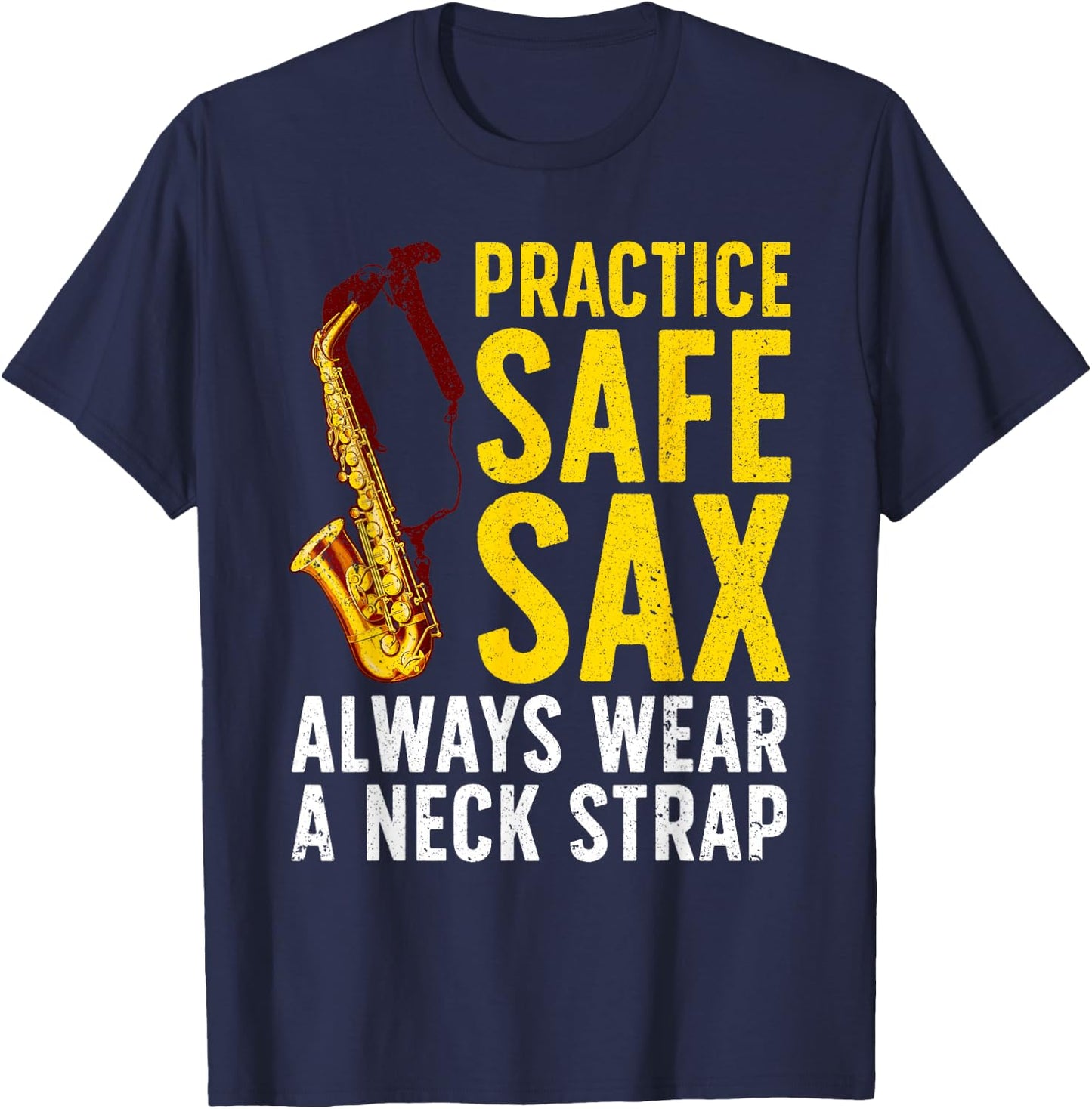 Funny Saxophone Women Saxophone Player Saxophonist T-Shirt - T-Shirt | Navy