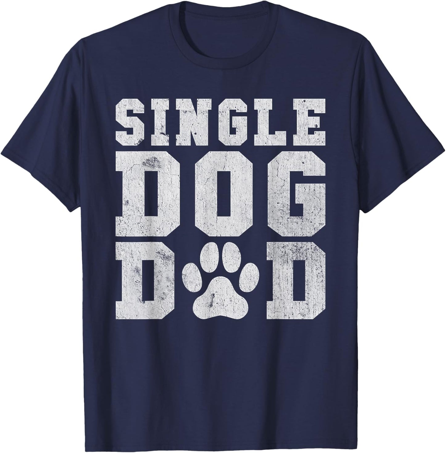 Single Dog Dad T-Shirt - T-Shirt | Navy