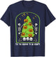 Skeletons Spooky Season Tree Pumpkin Retro VIntage Halloween T-Shirt - T-Shirt | Navy