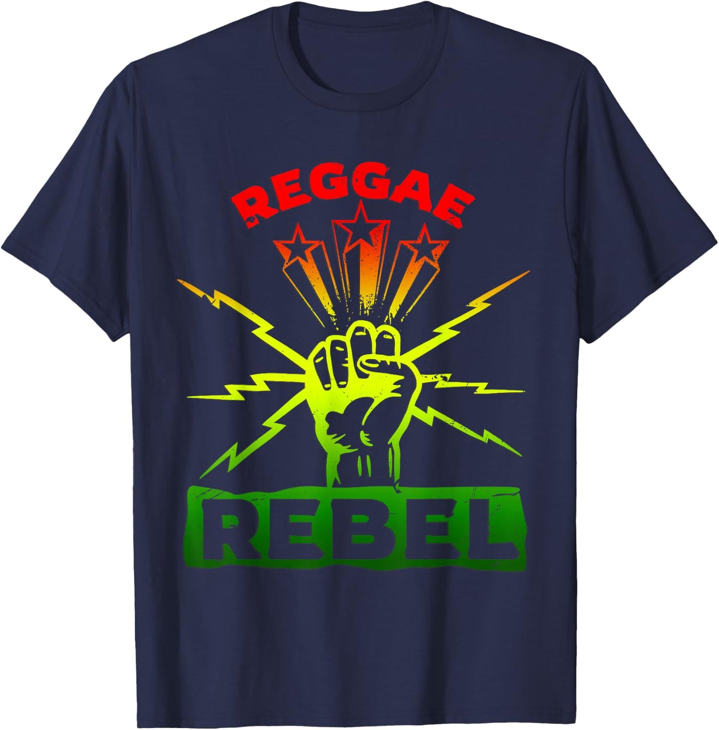 Reggae Rebel Stuff for Reggae Musician | Reggae T-Shirt - T-Shirt | Navy