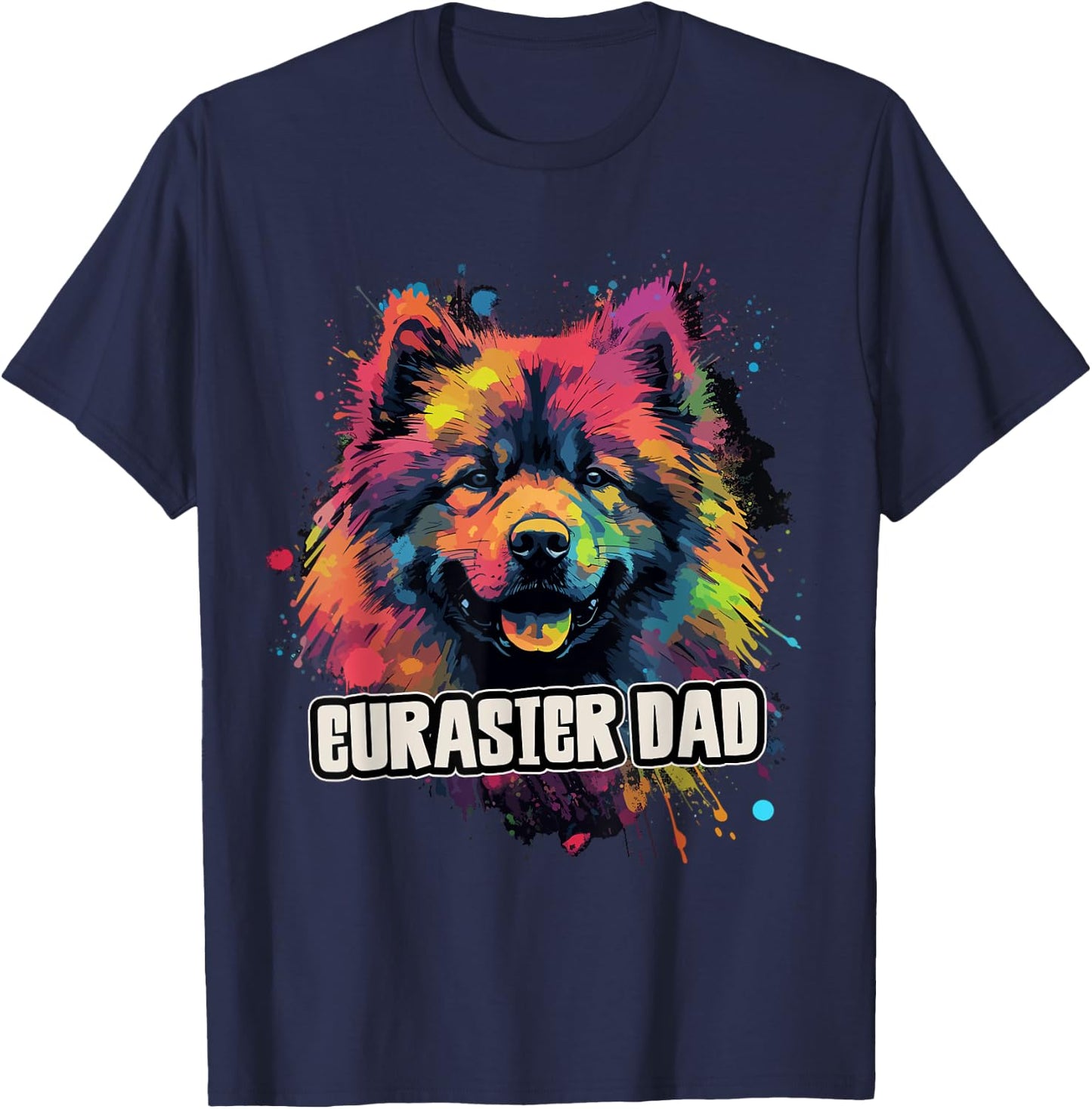 Eurasier Dad Dog T-Shirt - T-Shirt | Navy