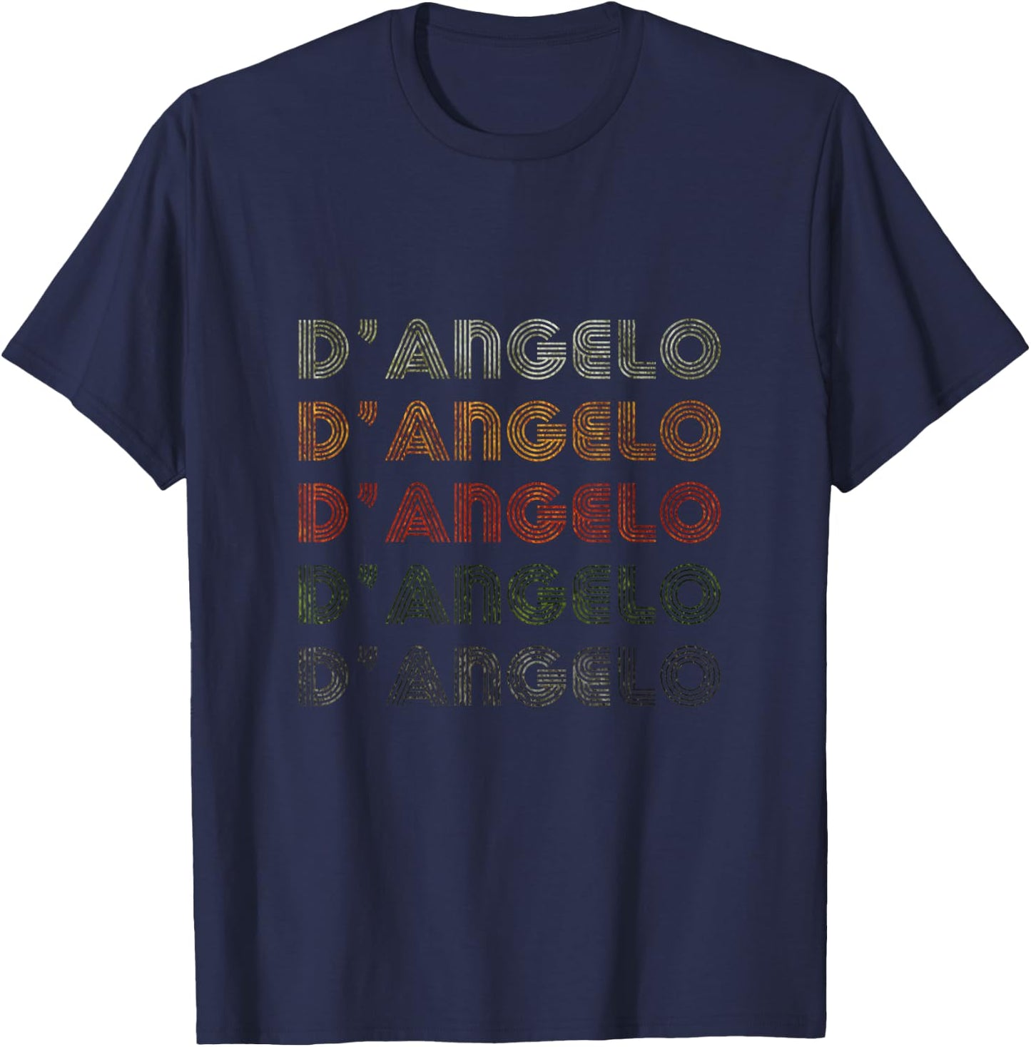 Love Heart D'Angelo Grunge Vintage Style Black D'Angelo T-Shirt - T-Shirt | Navy