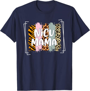 NICU Mama Awareness Month Preemie Baby Mom Life Mothers Day T-Shirt - T-Shirt | Navy